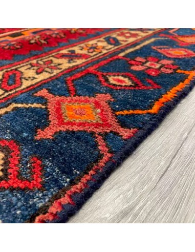 Zanjan 4x7 Handmade Red Vintage Rug RC-1913 - Edge View
