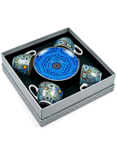 Islamic art tea cups and saucer set