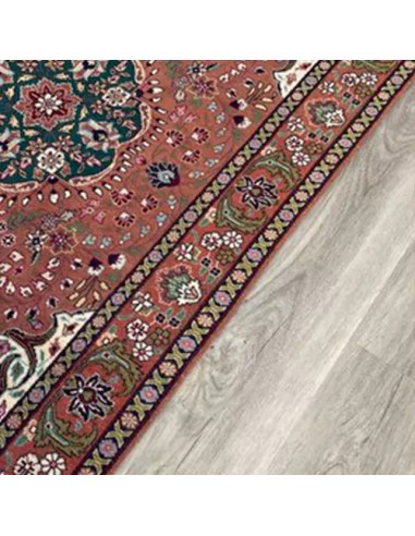 Tabriz 3x5 Handmade Red Rug RC-1915 - Edge View