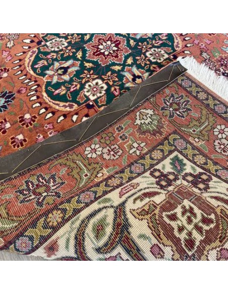 Tabriz 3x5 Handmade Red Rug RC-1915 - Back View