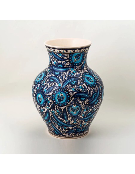 Persian blue flower vase