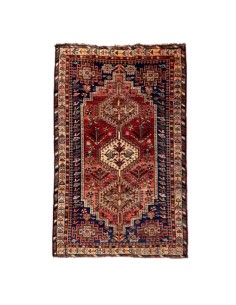 Shiraz 4x7 Handmade Red Vintage Rug RC-1943 - Full View