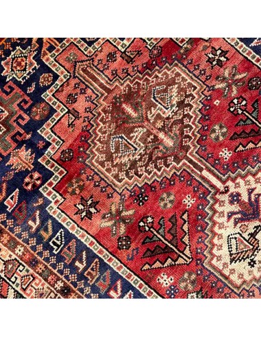 Shiraz 4x7 Handmade Red Vintage Rug RC-1943 - Center VIew