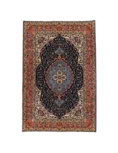 Tabriz 6x9 Handmade Wool Red Rug RC-1944 - Full View