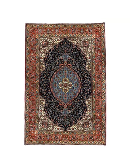 Tabriz 6x9 Handmade Wool Red Rug RC-1944 - Full View