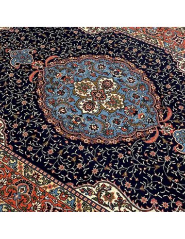 Tabriz 6x9 Handmade Wool Red Rug RC-1944 - Center View