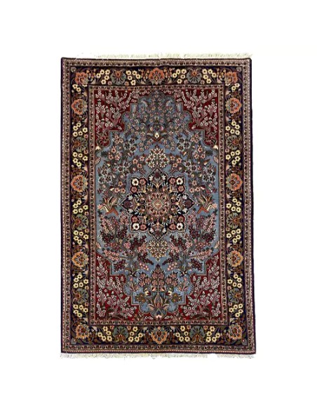 Qom 4x7 Handmade Wool Red Rug RC-1953 - Full VIew