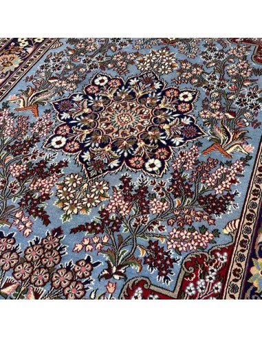 Qom 4x7 Handmade Wool Red Rug RC-1953 - Center View