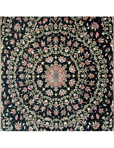 Qom 2x3 All Silk Multicolor Area Rug RC-1957 - Center View