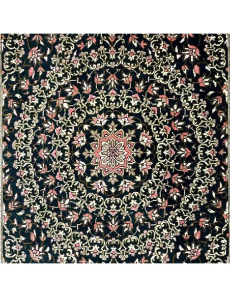Qom 2x3 All Silk Multicolor Area Rug RC-1957 - Center View Qom 2x3 All Silk Multicolor Area Rug RC-1957 - Center View