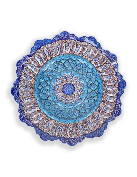 Minakari Decorative plate with hanging pin