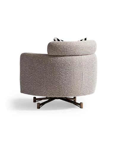 modern sofa chair with casters - backward