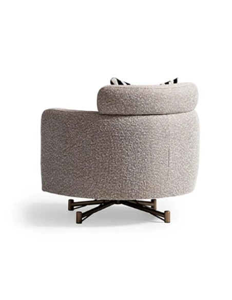 modern sofa chair with casters - backward