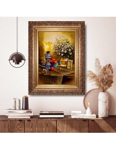 Hand-Woven Pictorial Carpet "Haft-Seen" Full View 2