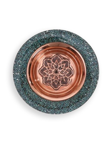 Turquoise Inlaid Decorative Candy Dish