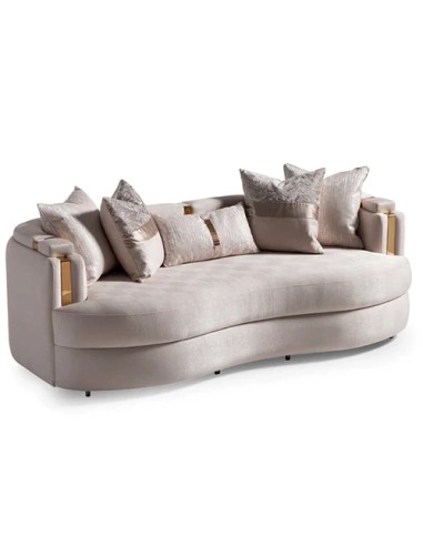 three seater sofa with cushions