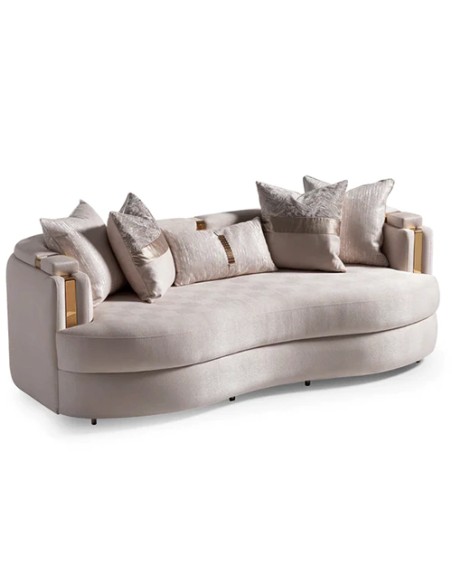 three seater sofa with cushions