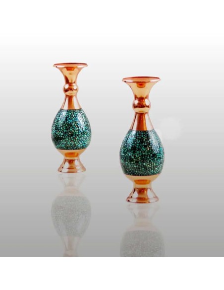 Turquoise Inlaid  Vase HC-1966