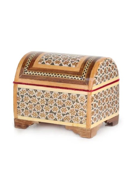 Khatamkari Wood Inlay Jewelry Box