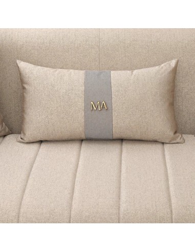 ivory modern sofa with cushions