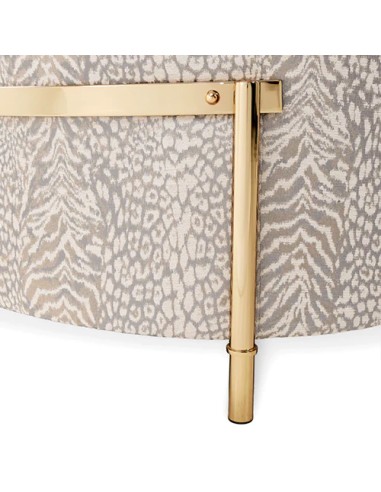 modern sofa with gold legs