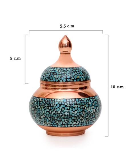 Turquoise inlaid Candy bowl