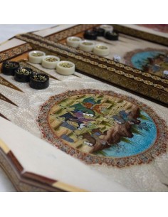 Handmade Chessboard and Backgammon Set 2