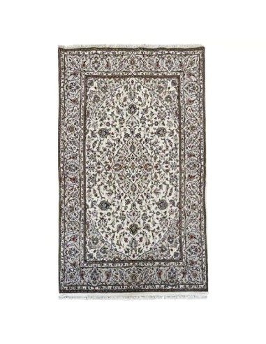 Kashan 5x7 Handmade White Rug RC-2017 - Full View