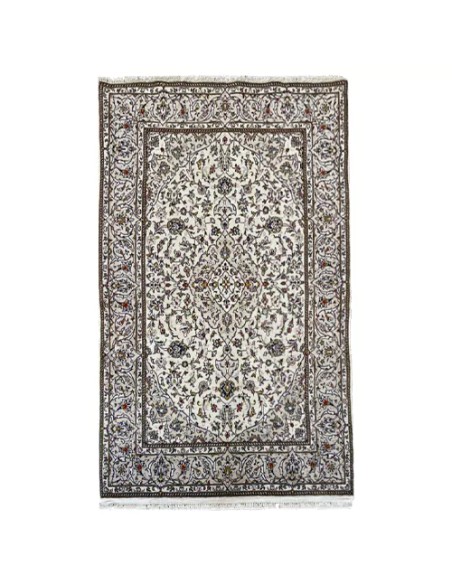 Kashan 5x7 Handmade White Rug RC-2017 - Full View