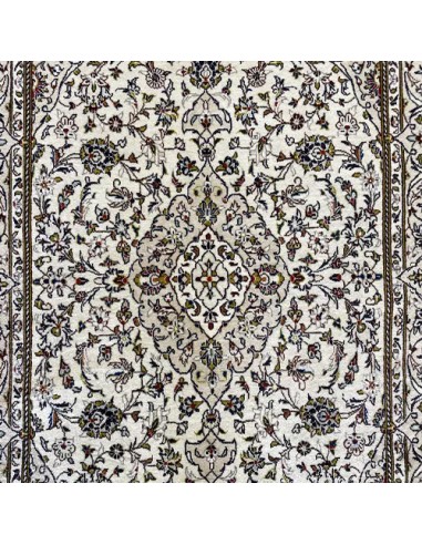 Kashan 5x7 Handmade White Rug RC-2017 - Center View