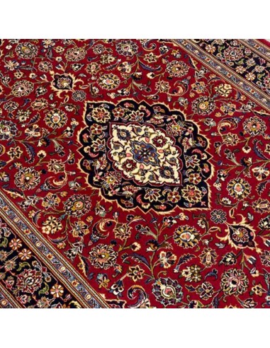 Kashan 5x7 Exceptional Red Area Rug RC-2033 Center View