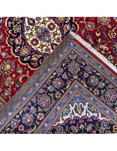 Kashan 5x7 Exceptional Red Area Rug RC-2033 Back View