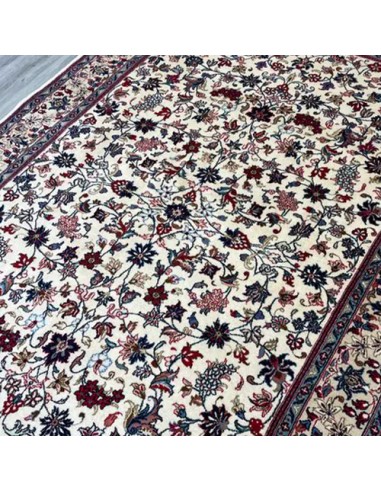 Kashan 6x9 Wool and Cotton Cream Rug RC-2035 Center View