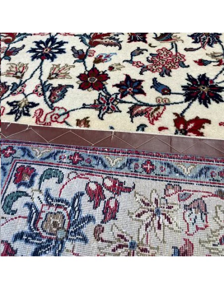 Kashan 6x9 Wool and Cotton Cream Rug RC-2035 Back View