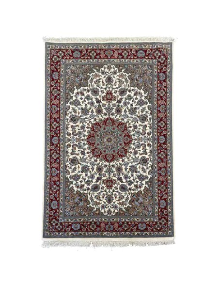 Handmade 3x5 Pure Silk Multicolor Qom Rug RC-2047 Full VIew
