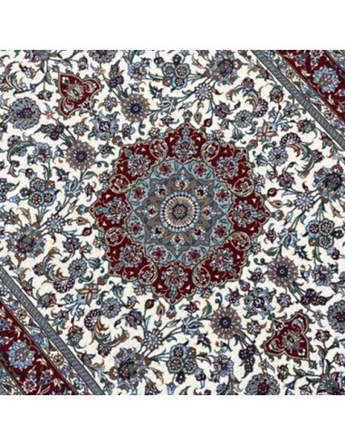 Handmade 3x5 Pure Silk Multicolor Qom Rug RC-2047 Center View