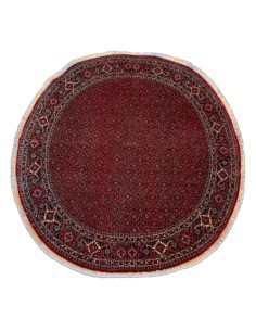 Bijar 6'3 x 6'7 Red Nearly Round Rug RC-2048 Full VIew