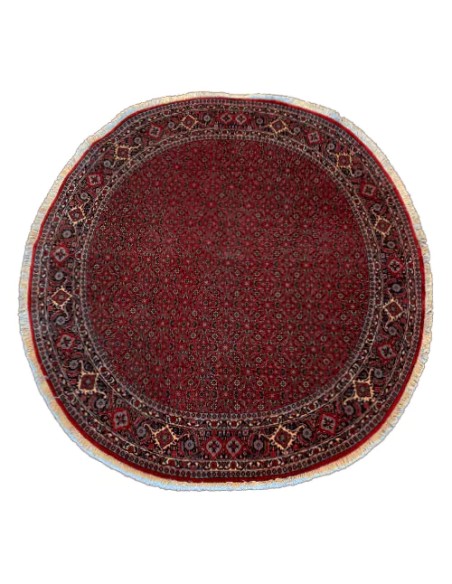 Bijar 6'3 x 6'7 Red Nearly Round Rug RC-2048 Full VIew Bijar 6'3 x 6'7 Red Nearly Round Rug RC-2048 Full VIew