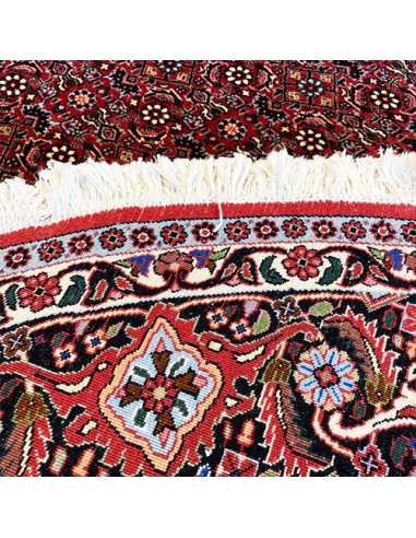 Bijar 6'3 x 6'7 Red Nearly Round Rug RC-2048 Back View