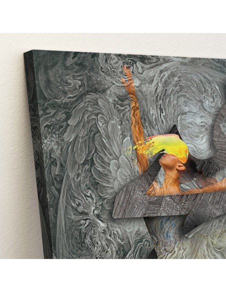 Mixed Media Calligraphy and Painting