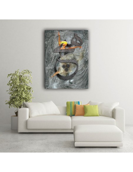 Mixed Media Calligraphy Painting AG-2046