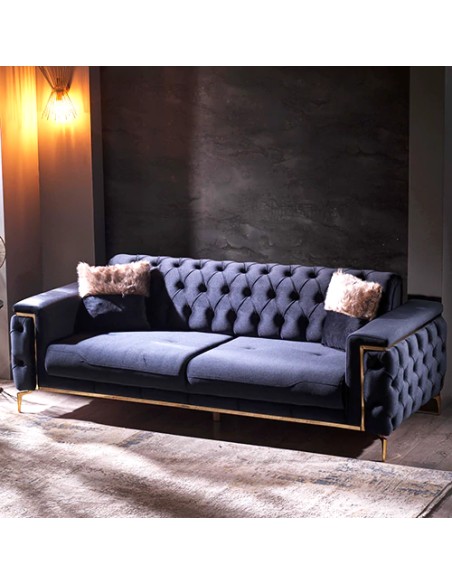 blue modern sleeper couch in Toronto