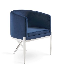 modern accent chair - blue