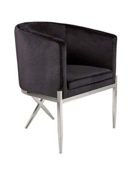 modern accent chair - black
