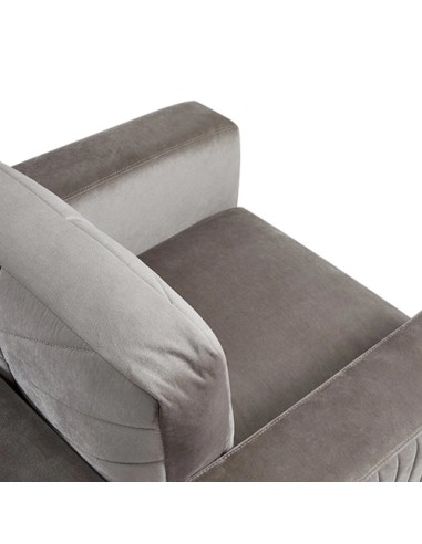 grey velvet modern sofa chair