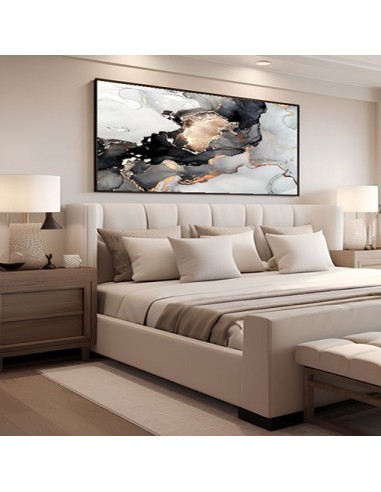 Black and White Hanging Abstract Wall Art