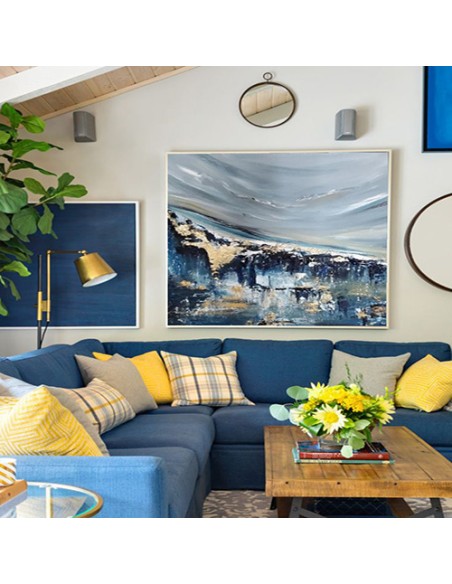 Blue Abstract Wall Art for Living Room Blue Abstract Wall Art for Living Room