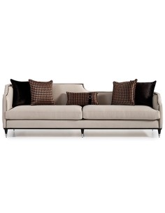 beige and black 3 seater modern sofa