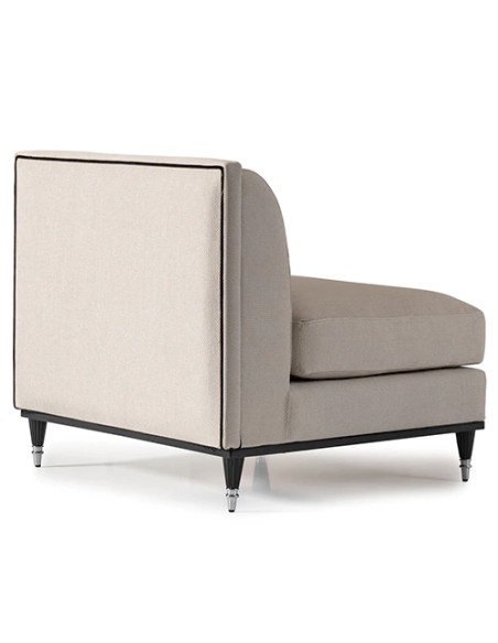 beige and black modern sofa chair