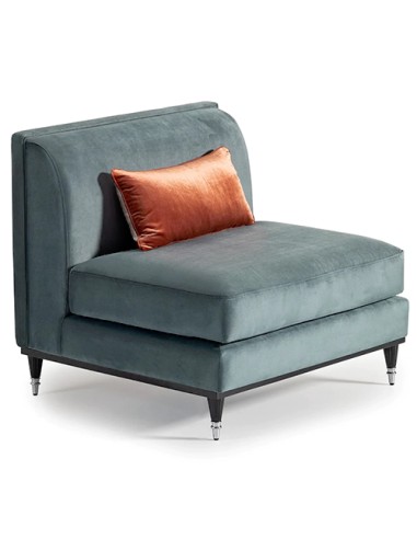 modern azure grey sofa chair